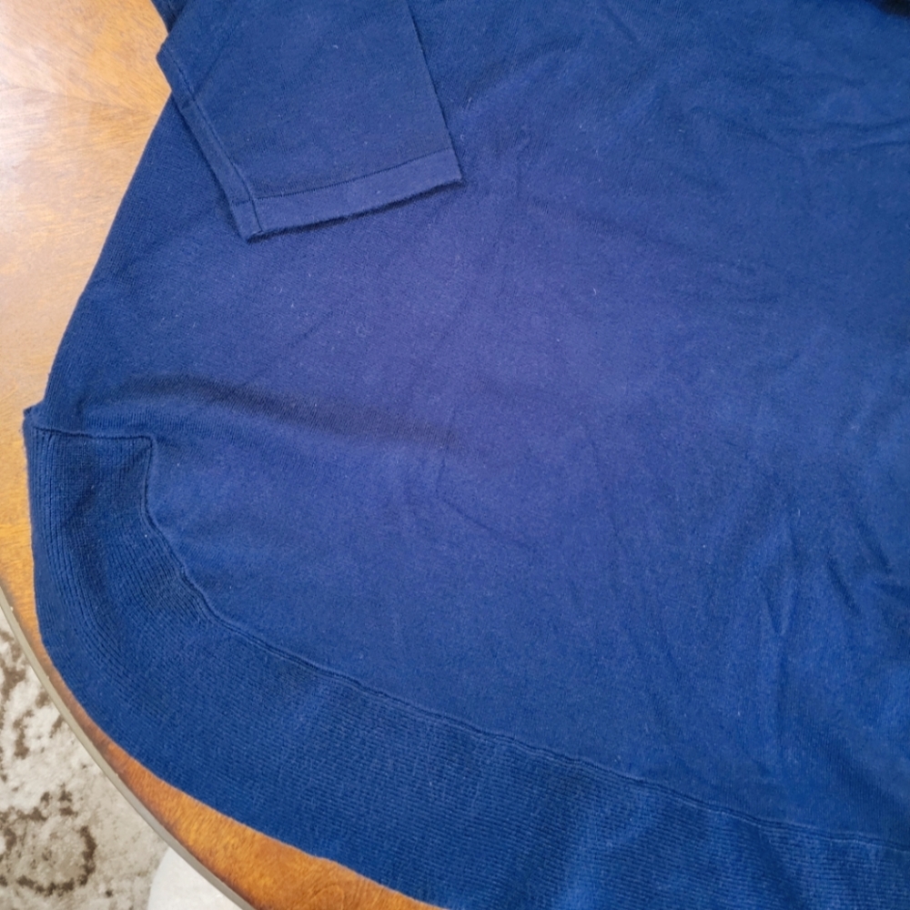 NAVY BLUE PLUS SIZE SWEATER 3X BNWOT - Picture 3 of 6